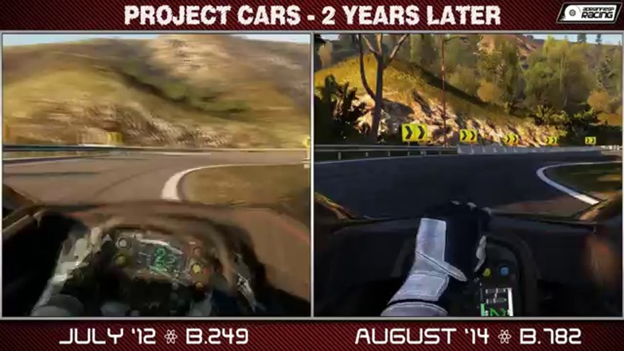 Project CARS Comparison - 2 Years Later (BAC Mono @ California Highway)