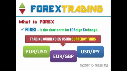 INTRODUCTION TO FOREX TRADING (TAGALOG)