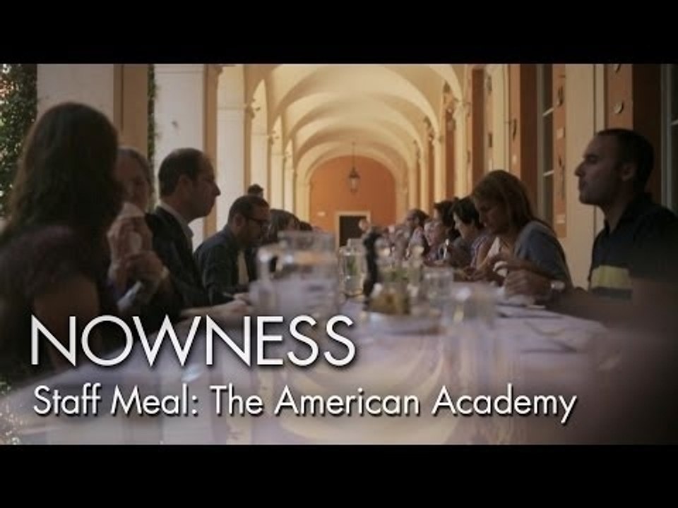 "The Staff Meal at the American Academy in Rome" by Alex Infascelli