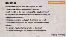 Pablo Neruda - Enigmas