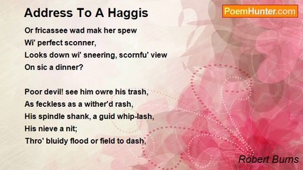 Robert Burns - Address To A Haggis