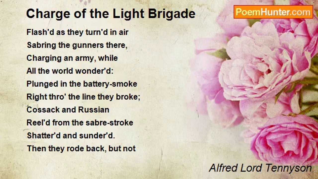 Alfred Lord Tennyson - Charge of the Light Brigade
