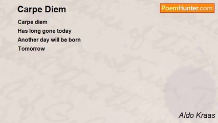 Aldo Kraas - Carpe Diem