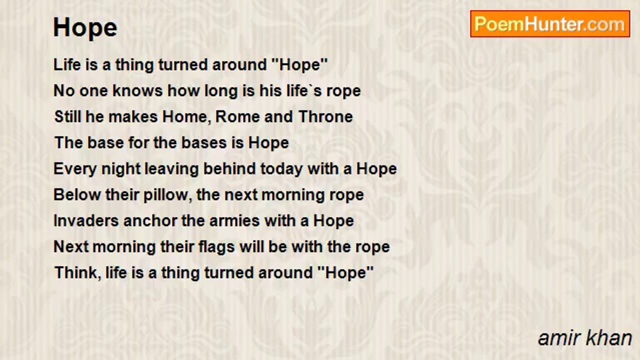 amir khan - Hope