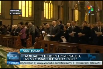 Recuerdan a australianos que iban en el MH17 derribado en Donetsk