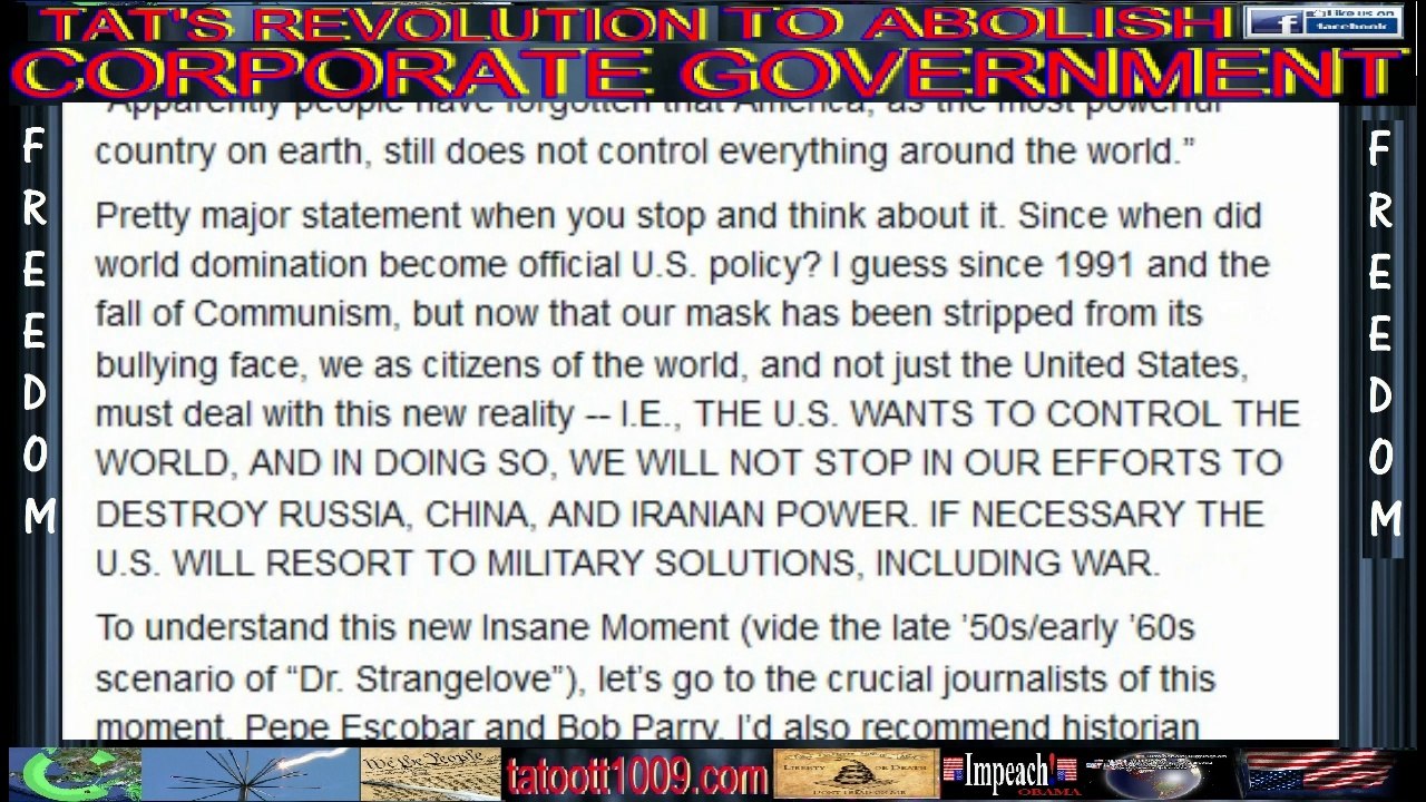 Oliver Stone BE SCARED. BE VERY SCARED.