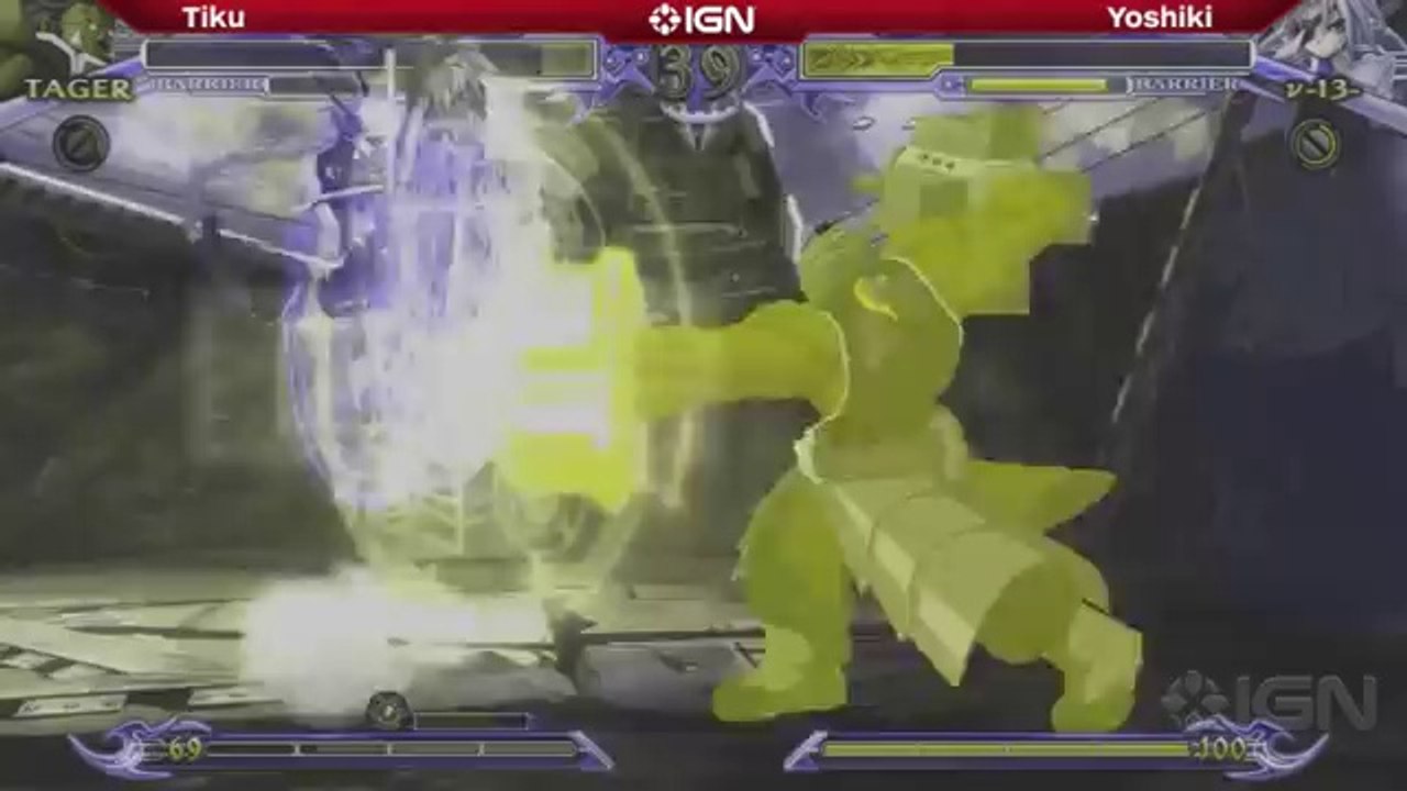 BlazBlue Chrono Phantasma Top 8 Finals - Tiku vs. Yoshiki - Evo 2014