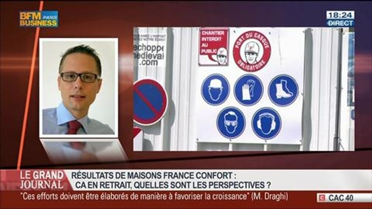 Jean-Christophe Godet, directeur administratif et financier de Maisons France Confort, dans Le Grand Journal - 07/08 2/7