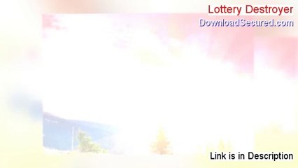 Lottery Destroyer Reviewed - Video Review 2014