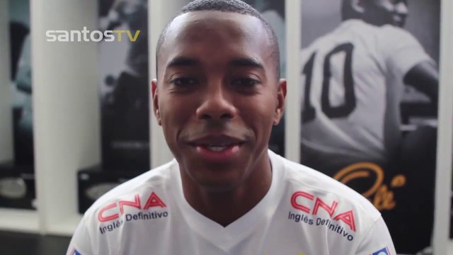 Antes da apresentação, Robinho manda recado para torcida