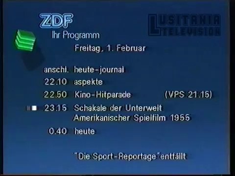 Программа передач (ZDF [Германия], 01.02.1991)