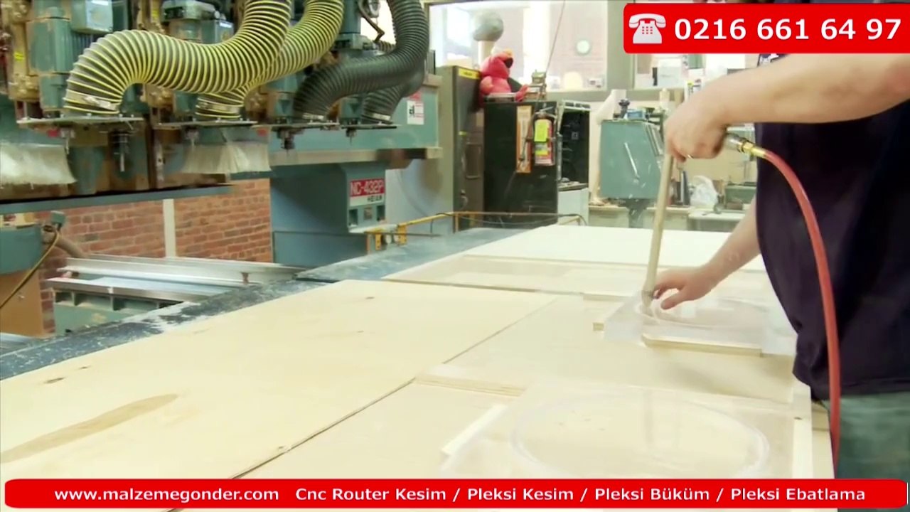 Cnc router pleksi kesim - Pleksi ebatlama