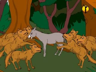 Animated Educational Short Story for Kids (Friendship of a Lion and a Donkey)