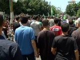 Gaza: des Palestiniens manifestent dans la rue aux côtés du Hamas