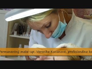 Permanentný make up horná očná linka, Veronika Kocianová
