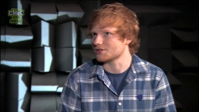 Ed Sheeran - Interview & Thinking Out Loud performance - Blue Peter 07/08/14