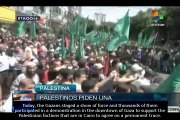 Palestine: Thousands of people demonstrate in Gaza to demand ceasefire