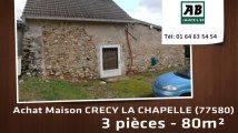 A vendre - maison - CRECY LA CHAPELLE (77580) - 3 pièces - 80m²