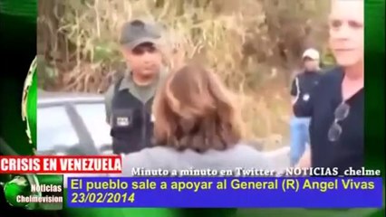 El pueblo sale a defender a Gral. Angel Vivas (23/02/2014)