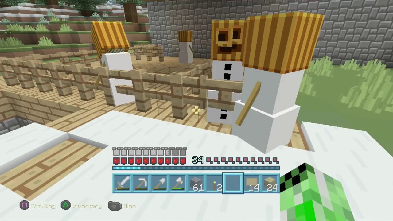MINECRAFT PS3 - SURVIVAL - PART 18 - BRING IT ALL TOGETHER!.