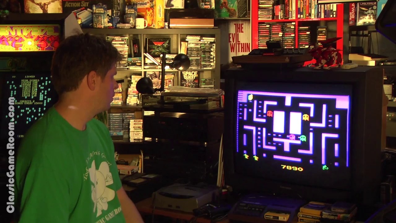 Classic Game Room - JR. PAC-MAN review for Atari 2600.