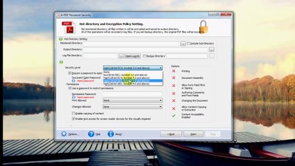 A-PDF Password Security – Encrypt PDF File in a simple way