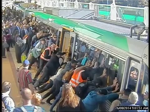 Transperth passengers rescue man at Stirling Station