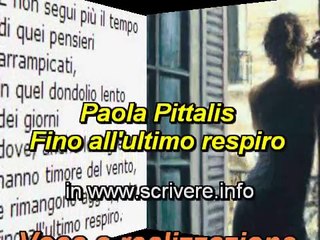 Paola Pittalis - Fino all'ultimo respiro