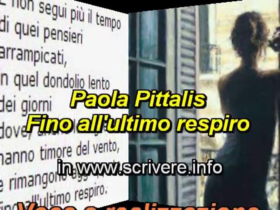 Paola Pittalis - Fino all'ultimo respiro