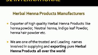 S2 international : Suppliers of herbal henna products
