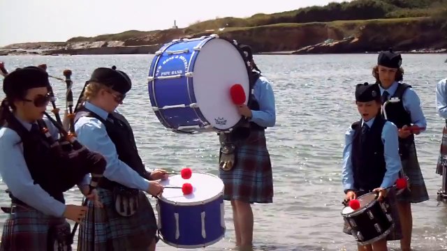 Pipe band irlandais - île de Groix - 7 août 2014