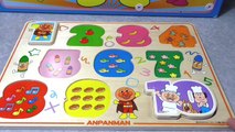 Anpanman Training Toy アンパンマン知育おもちゃ 木製数字パズル