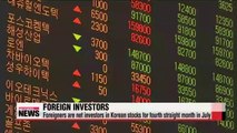 Foreign investors dive into Korean stocks for 4th straight month