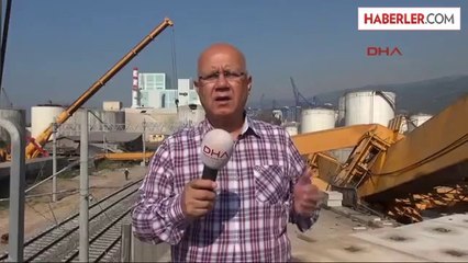 Yht Hattına Devrilen 200 Tonluk Vinç Kesilerek Kaldırılacak