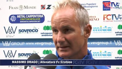 Crotone-Potenza, le dichiarazioni di Drago e Zampano