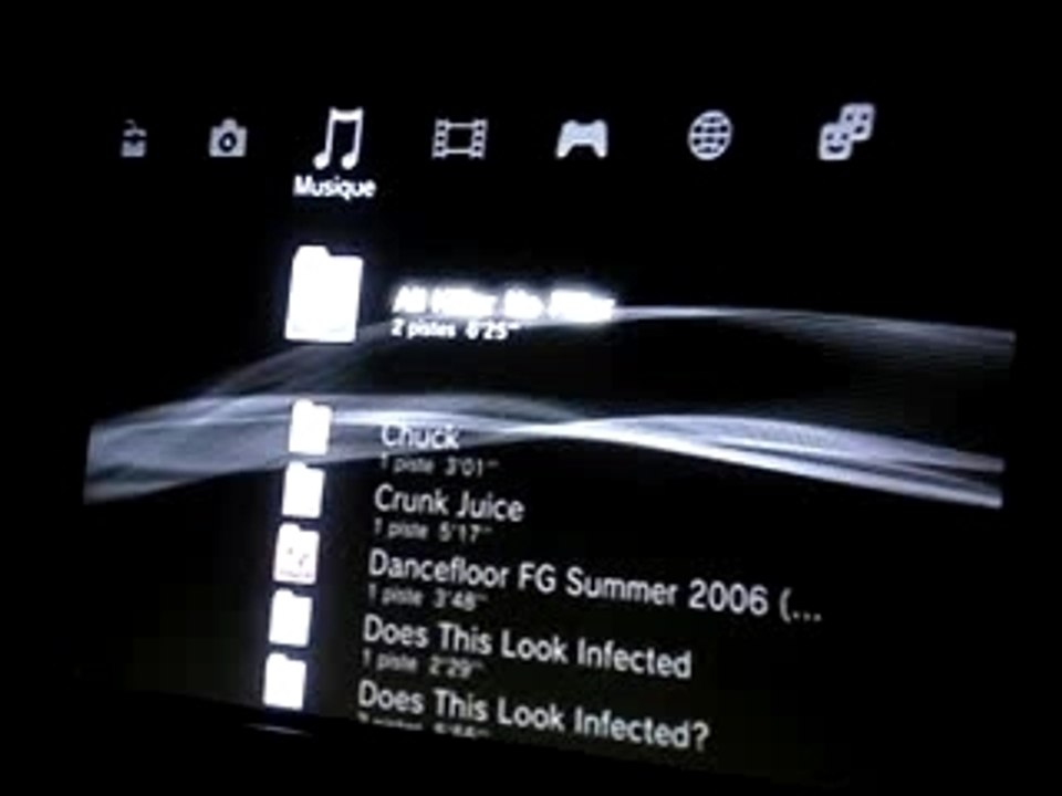 Menu PS3