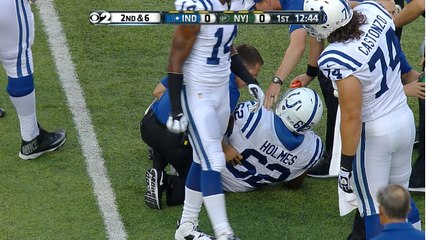 Khaled Holmes leaves with injury