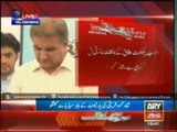 Shah Mehmood Qureshi Talks To Media Outside Parliment House
