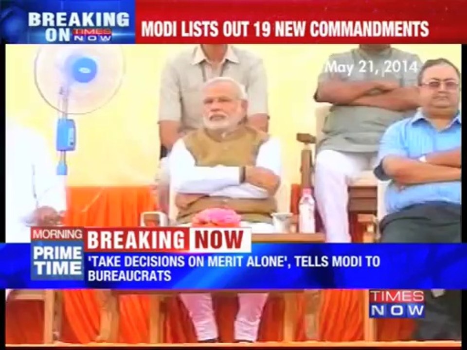 Modi lists out directive to bureaucrats