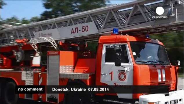 Mortar hits hospital in Ukraine