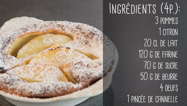 Recette de clafoutis aux pommes et au citron - Vie Pratique Gourmand