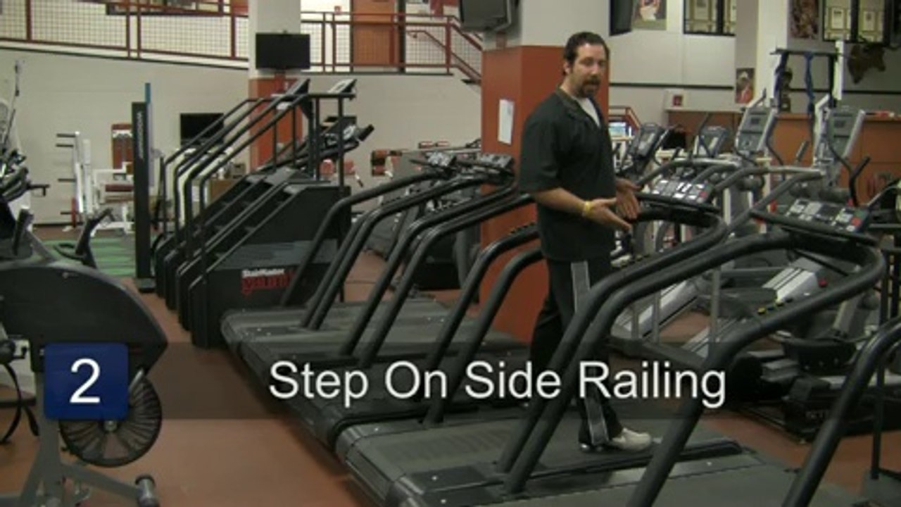 Cardio Exercises _ How to Walk Backwards on the Treadmill