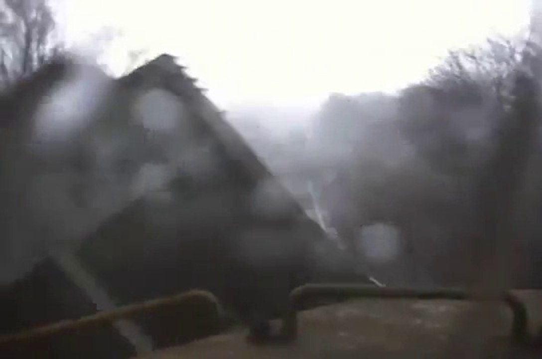 Train VS Tornado. Tornado wins!