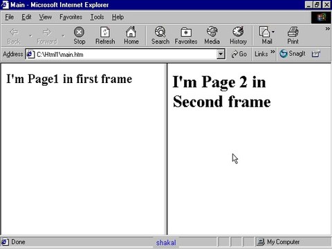 Frame tag Cols attribute Html5 Tutorial 10-3 in Urdu-hindi Balochi &Bravhi shaikof baloch shaigle.com