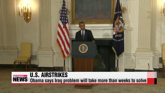 U.S. launches four rounds of new airstrikes on Islamic militants in Iraq