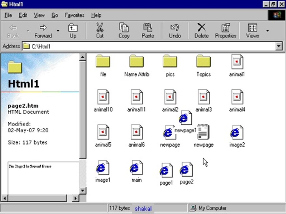Using Frame Craeting a Simple Web page Html 5 Hindi Urdu Tutorial 10-2