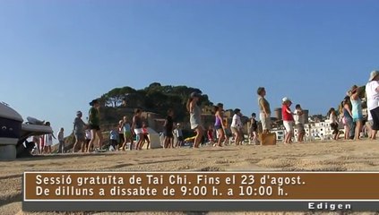 Tai Chi a la platja de Tossa