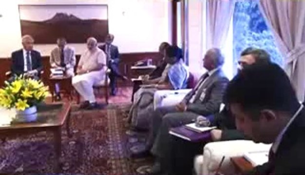 US Defence Secretary Chuck Hagel meets PM Narendra Modi