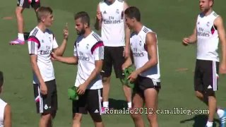 Training Real Madrid Cristiano Ronaldo Kroos James