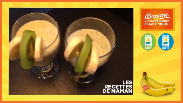 Le Smoothie tonique de Monika - banane de Guadeloupe et Martinique